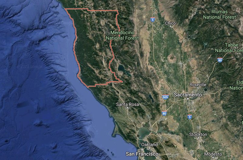 Mendocino County, California (Google)